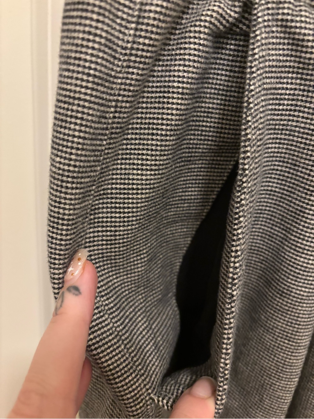 Marine Layer Wide-Leg Gray Women's Pants - Picture 3 of 4
